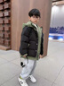 G.duck小黄鸭童装男童羽绒棉服冬季儿童外套冬装加厚假两件棉衣男孩棉袄 黑色【假两件】 高品质羽绒棉 150 建议140-150cm11-12岁cm 实拍图