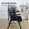 瑞仕达折叠床单人折叠椅办公室午休午睡床家用宿舍躺椅办公电脑椅 豪华加固滑轮款+头部支撑+椅垫 实拍图