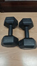 德尔惠哑铃环保包胶六角防滚动手铃男士学生练臂肌家用健身器材浸塑 6公斤一对=3kg*2 包胶六角哑铃 实拍图