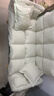 恩奉懒人沙发可躺可睡折叠沙发床家用经济型双人榻榻沙发阳台卧室躺椅 米白色【亲肤透气棉麻】送2抱枕. 118cm（31高-加厚款）双人位 实拍图