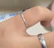 999纯银素圈戒指女小众设计足银指环轻奢高级感新款时尚个性 8号 实拍图