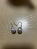 S925纯银复古水滴珍珠耳坠小众设计感精致耳环高级感气质耳饰耳钩 【白金色】 S925银【12*16mm】大号 实拍图