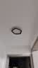 莱盏豪灯铝材过道走廊灯简约卧室吸顶灯网红新款衣帽间LED玄关入户阳台灯 黑色五边形23CM 24W LED白光 实拍图