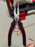 德力西电气（DELIXI ELECTRIC） 老虎钳工业级钳子多功能钢丝钳斜口钳尖嘴钳电工专用剥线钳 8寸 尖嘴钳【精工款】 实拍图