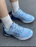 Skechers斯凯奇奥莱风豹跑鞋儿童网面气垫缓震休闲鞋男女童跑步鞋405316L 男款/浅蓝色/海军蓝色/LBNV 36 晒单实拍图