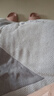 新亚毛巾纯棉纱布成人大毛巾2条吸水速干洗澡洗脸巾不掉毛手巾 粉+灰 实拍图