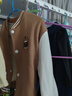 儿童秋冬季新款加绒加厚棒球服外套男女童时尚百搭上衣宝宝洋气装 咖色 100码（建议身高85-95cm) 实拍图