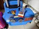 汪汪队立大功（PAW PATROL）儿童行李箱可坐可骑旅行箱男孩拉杆箱女孩宝宝可坐骑小孩登机箱 阿奇警车蓝色 20英寸 实拍图