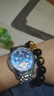 欧利时（OLEVS）瑞士认证品牌手表男机械表全自动夜光防水多功能男士手表高档男表 升级加强版-钢带本蓝-终身保 实拍图