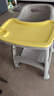 爱婴树婴儿宝宝餐椅肯德基同款儿童多功能座椅高度可调成长吃饭餐桌椅厚 黄色+双餐盘+置物兜+万向轮 【加厚款】新一代多功能儿童餐椅 实拍图