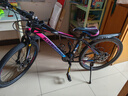 金武端自行车成人山地车公路赛车单车骑行变速超轻越野中学生初中青少年 顶配版-辐条轮-炫彩蓝 24寸24速 实拍图