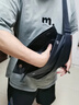 361°斜挎包男大容量机能胸包通勤机车吸磁扣骑行运动休闲邮差包单肩包 黑色升级磁吸扣【可放12.9寸平板】 实拍图