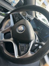 齐选汽车方向盘套吸汗防滑透气翻毛纳帕超薄卡式全包把套男女四季通用 S+级翻毛皮【深黑色】D形全包款 实拍图