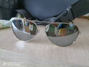 雷米太阳眼镜男款开车偏光墨镜女个性眼睛蛤蟆镜司机驾驶镜潮 H3026 银色框 水银偏光片 实拍图