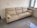左右沙发简约客厅零靠墙电动功能皮艺沙发DZY6013三右 象牙白 实拍图