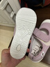 月星童鞋 日本制进口 幼儿园室内小白鞋四季女童居家鞋透气男童帆布鞋 紫色 28.5 (内长18cm适合脚长17.5cm) 实拍图