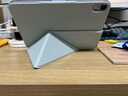 PITAKA适用苹果iPad mini7/6保护套2024款横竖两用磁吸双面夹支架壳带笔槽超轻薄防弯pu保护壳蓝色  实拍图