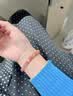 百年老鳯祥天然锦鲤冰飘南红手串女款红玛瑙水晶手链红色本命年 锦鲤红冰飘南红收藏级6mm素圈手 实拍图