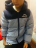 雪中飞【双面穿】儿童羽绒服冬季轻薄男女童面包服羽绒服新雾蓝150cm 实拍图