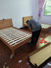 林氏家居双人床原木风北欧风主卧室家用大床 实拍图