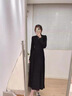 妍莉芬（yanlifen）连衣裙法式长裙秋季女装新款2025年气质套装黑色针织外套裙子秋冬 外套+连衣裙【套装】 XL /60/65kg 实拍图