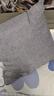 南极人（Nanjiren）抱枕靠垫纯色亚麻沙发办公室椅子腰靠床头大号靠背垫抱枕套含枕芯 四季麻-气质灰 50cm*50cm 含枕芯 【单只装】 实拍图