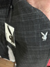 花花公子（PLAYBOY）裤子男款秋冬新款潮流商务宽松直筒休闲裤男士百搭加绒保暖长裤男 黑色 X-1022HH1950印 31 实拍图