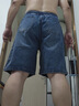 衣品天成2025夏季薄款牛仔短裤男美式潮流重磅水洗中裤男士舒适休闲五分裤 实拍图
