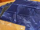 雨衣电动车摩托车雨披成人男女单人双帽檐雨衣加大加厚骑行雨衣 大号单人双帽横宽1.9米 蓝色 实拍图