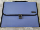 晨光(M&G)文具A4/12格蓝色文件包 办公手提资料包风琴包 学生试卷分类收纳包 单个装AWT90959 实拍图