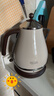 德龙（Delonghi）电热水壶 家用复古304不锈钢烧水电水壶 防干烧大功率1.7L煮水壶 KBO2001.VBG 奶油白 实拍图