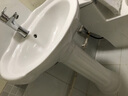 柯鲸 洗手盆方形立柱盆卫生间陶瓷洗手池台盆阳台洗脸盆面盆洗组合 D款立柱盆+下水配件 实拍图