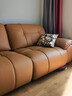 法莎蒂云榻沙发中古风躺躺头层真皮沙发大象耳朵客厅意式复古云朵大坐深 3米多人位 【豪华版·Q弹坐感】2.8mm加厚半青头层牛皮 实拍图