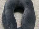 网易严选 泰国93%天然乳胶U型枕  藏篮黑 30*26*14cm 实拍图