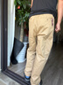 马登工装美式复古Easypants卡其休闲裤男士宽松直筒束脚长裤子男春 卡其色 【老钱风/裤子男款潮流百搭/九分裤男】 XL 实拍图