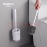 ecoco意可可马桶刷厕所刷马桶刷子套装无死角洗厕所硅胶清洁刷长柄免打孔 落地款-北欧黑 实拍图