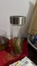 富光玻璃杯 水杯茶杯男士双层塑玻茶水分离杯子带提环便携500ML 实拍图