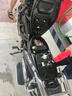 WUYANG五羊弯梁摩托车110国四电喷可上牌男女节油外卖燃油踏板助力车 黑色 实拍图