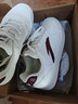 安踏元年丨女鞋板鞋冬季厚底增高休闲鞋小白鞋平底白色百搭运动鞋女 【元年】象牙白/绛红色-7 36.5 实拍图