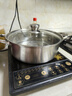 加厚食品级不锈钢锅清汤锅具家用电磁炉专用吃火锅的火锅盆加高 【品质款】28+盖子+火锅汤勺漏勺 实拍图