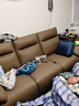 左右零靠墙电动功能头层牛皮沙发6013浅咖色2.24m 实拍图