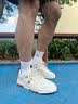 森马男鞋2026夏季新款休闲百搭软底小白鞋子男士厚底增高运动板鞋透气 米色 44 实拍图