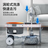 五月花旋转拖把2拖头家用一拖净免手洗2025省力带轮子套装拖布长141CM 实拍图