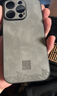 世咏（SHIYONG）适用苹果16pro手机壳 iphone16pro保护套镜头全包超薄防摔轻奢羊巴皮简约创意国风小羊皮男女 灰色 实拍图