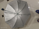 天堂天堂伞晴雨两用伞折叠女男士定制广告伞印logo防晒伞晴雨伞遮阳伞 藏青色(336T银胶款直径99cm) 8骨 实拍图