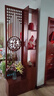 徐艺木业新中式入户屏风隔断客厅简约现代双面实木置物架正对大门遮挡玄关 福泽有余侧柜带门款230*80cm 实拍图