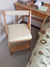 源氏木语实木儿童椅北欧风书房扶手椅学生写字椅家用可调节学习椅餐厅餐椅 有机皮软包坐面-0.44米升降椅 实拍图