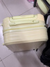 袋鼠行李箱女学生韩版小清新高颜值拉杆箱男万向轮密码箱防刮旅行皮箱 鹅黄色【升级加厚单箱】 20英寸 实拍图