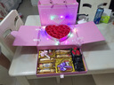 小荷晨风七夕情人节生日礼物女友生老婆鲜永生玫瑰花妈妈浪漫实用同城 我爱你升降彩灯礼盒 实拍图