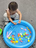 马丁兄弟钓鱼玩具钓鱼池儿童带磁性可装水钓鱼台充气池捞鱼玩具50件套 实拍图